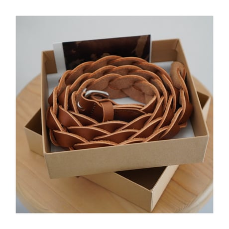 "ONE FITS ALL LONG MESH BELT" (BROWN)