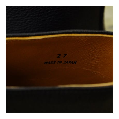 PULL TAB ZIP BOOTS (BLACK SHRINK)