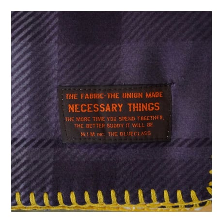 CHECK FLEECE blanket (GRAY CHECK)