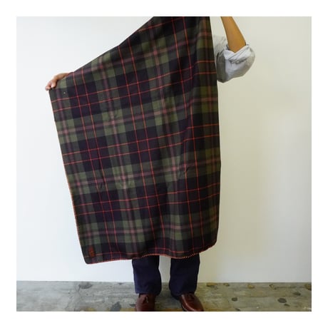 CHECK FLEECE blanket (ORANGE CHECK)