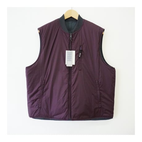 TWO-FACE QUILTED VEST (DARK BURGUNDY)