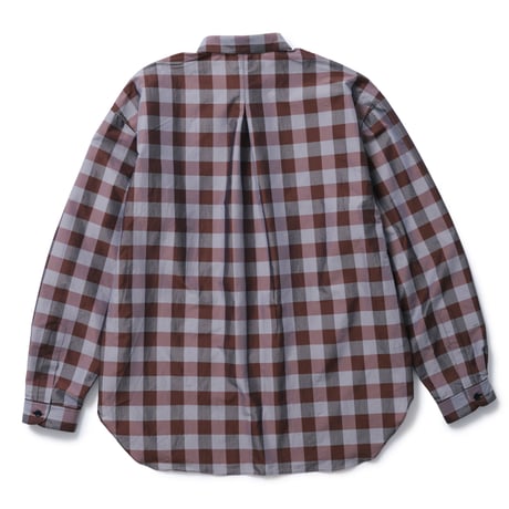 BLOCK CHECK SHIRTS (BROWN CHECK)