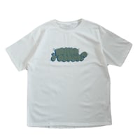 "THES" THORW UP T-SHIRTS (WHITE x OLIVE)