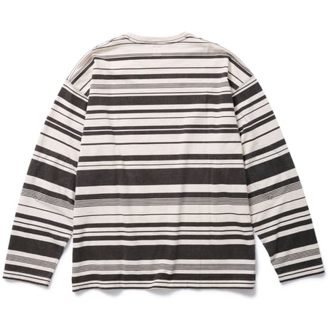 IRREGULAR BORDER L/S T (BROWN)