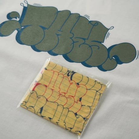 "THES" THORW UP T-SHIRTS (WHITE x OLIVE)