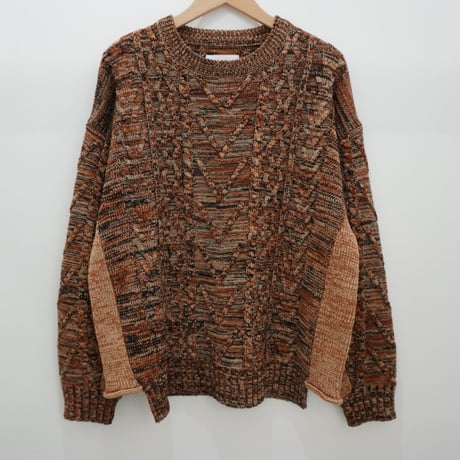 MIX CABLE WIDE CREW (BROWN)