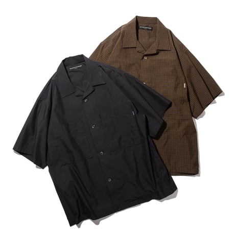 Box Plaid S/S Shirt (Black)
