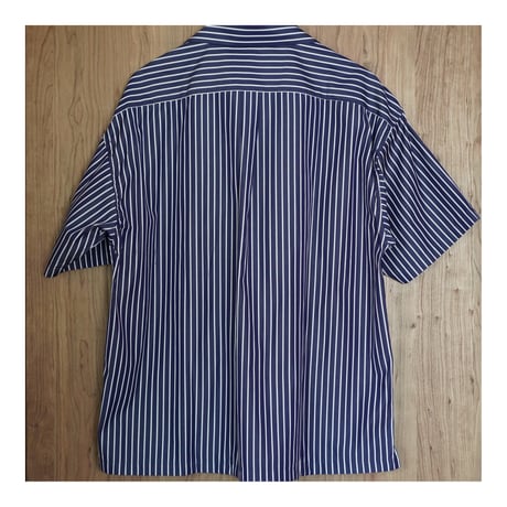 AUTHENTIC CAT TRACKS OPEN COLLAR SHIRTS (NAVY STRIPE)