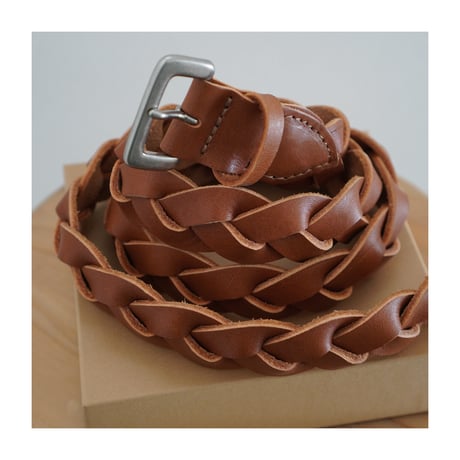 "ONE FITS ALL LONG MESH BELT" (BROWN)