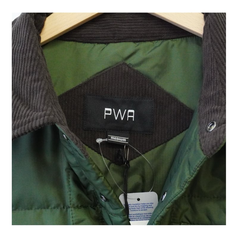 QUILTED PUFFY SHIRT (OLIVE) | plus2023.shop