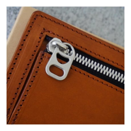 "PULL TAB MONEY CLIP WALEET" (BROWN)