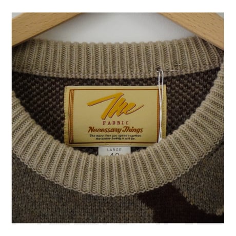 "CAMOSAI" CREW SWEATER (SAND CAMO)