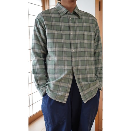 CHECK EZ SHIRTS ( OLIVE )