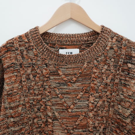 MIX CABLE WIDE CREW (BROWN)