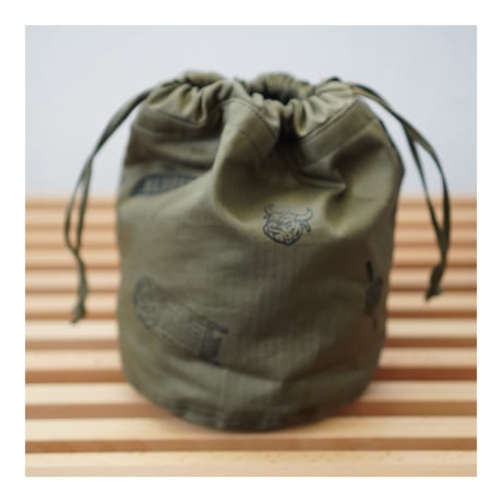 ”E.ARMY" KINCHAKU (OLIVE)
