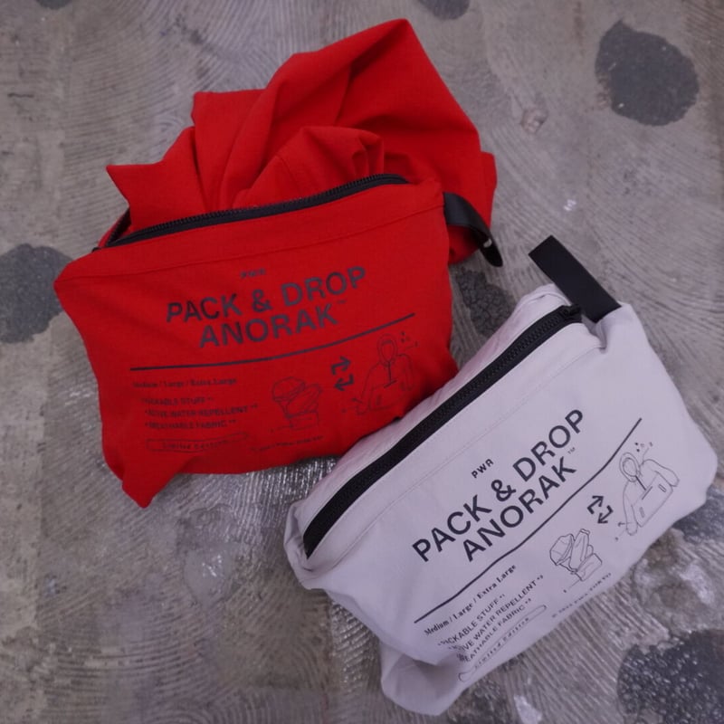 PACK AND DROP ANORAK (RED) | plus2023.shop