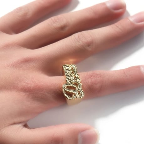 ごつめ 指輪 リング 名前 ジュエリー ギフト 贈り物 プレゼント シルバー 誕生日 お祝い ヒップホップ ストリート系 ダンス系