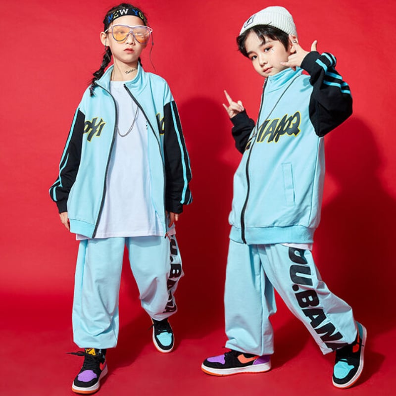 キッズ こども ダンス衣装 ダンスレッスン着 ジャージ 上下 セット 2点 キッズ こども ダンス衣装 ダンスレッスン着 ジャージ 上下 セット 2点