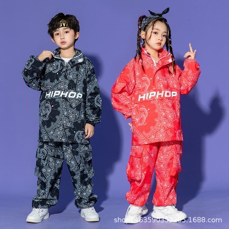 キッズ～大人サイズ ペイズリー バンダナ柄 セットアップ 上下セット