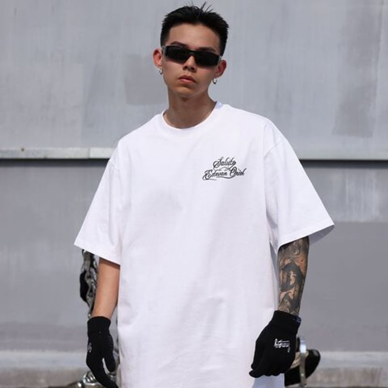 LA Tシャツ 半袖 ハンドサイン チカーノ ローライダー ストリート 白