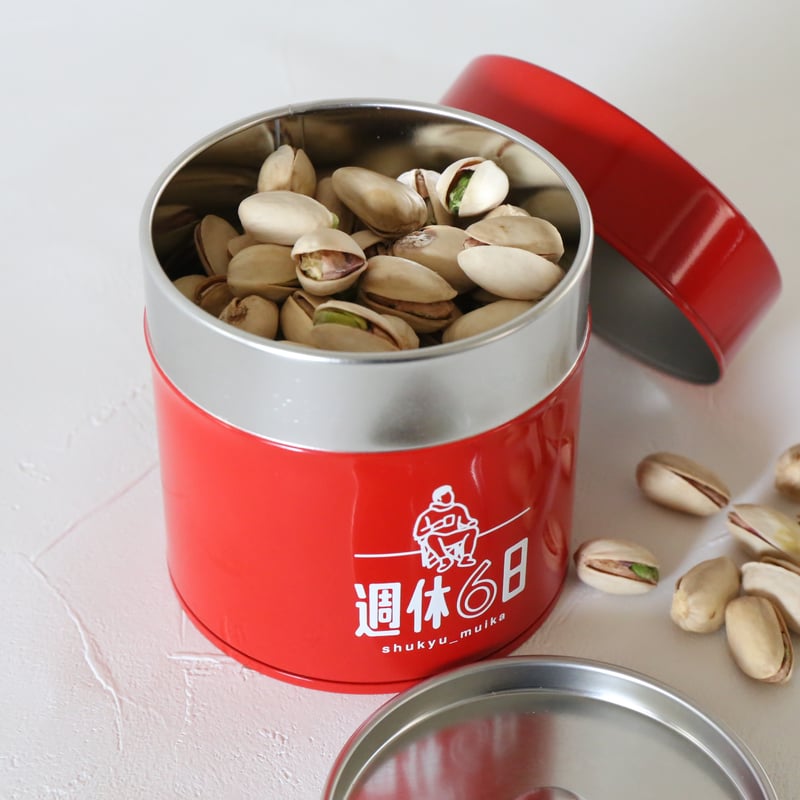 週休6日 ブリキのオリジナル珈琲缶（赤・黒） | 週休6日 store