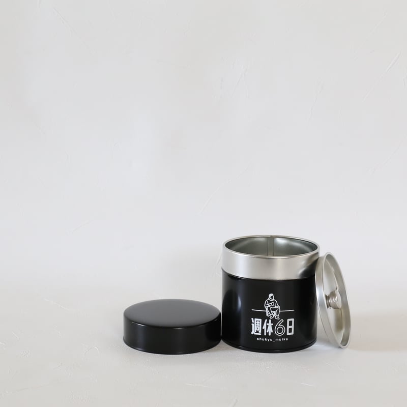 週休6日 ブリキのオリジナル珈琲缶（赤・黒） | 週休6日 store