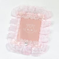 トレカケース リボンフリルデコ ピンク