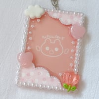 春限定ピンクチューリップ、B8サイズキーホルダー付き