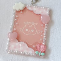 春限定ピンクチューリップ、B8サイズキーホルダー付き