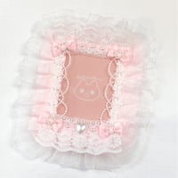 トレカケース リボンフリルデコ ピンク