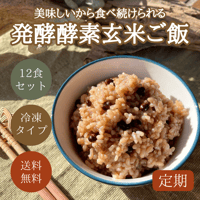 【 定期便 】発酵酵素玄米ごはん《 12食セット 》冷凍 【 送料無料 】