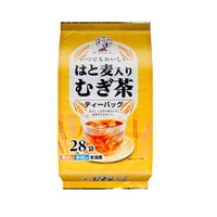 【はと麦入り麦茶ティーバッグ28袋】　水分補給にどうぞ！ ～はと麦をブレンドした麦茶ティーバッグ～　　　品番5083