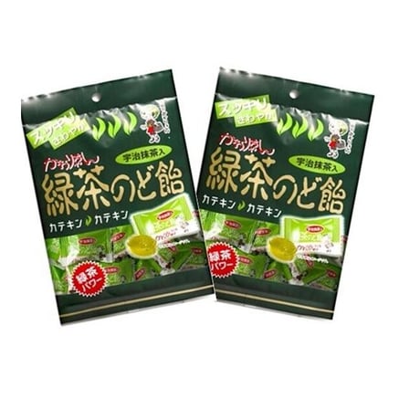 【緑茶のど飴　2袋セット】　お得な2袋380円(税込)！ ～緑茶配合のど飴～　　　品番4306A