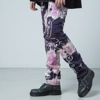 pueplepink denim paint pants 00-02 UNI