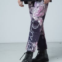 pueplepink denim paint pants 00-04 UNI