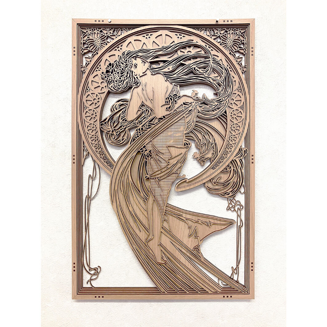 お値下げ中　絵画 アルフォンス ミュシャ「舞踏」 ミュシャ「舞踏」 [108614599]のアート作品 - アフロ