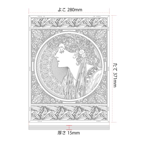 アルフォンス・ミュシャ　「月桂樹」