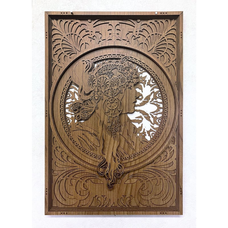 アルフォンス・ミュシャ 「ビザンティン風の頭部：ブルネット」 | cococool