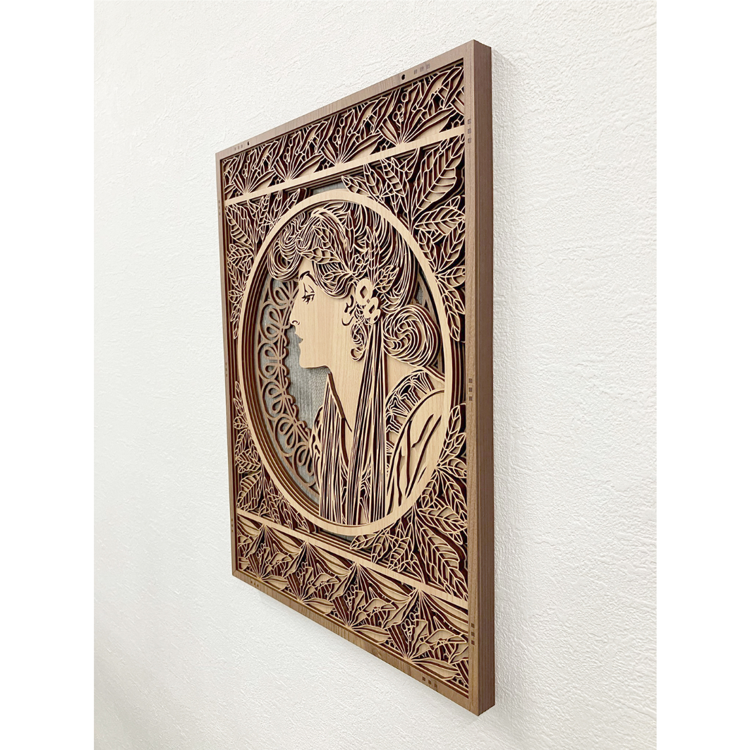 【o039】アルフォンス・ミュシャ 『アイビー』つた月桂樹1901年　1/300 ミュシャを楽しむために：つた月桂樹