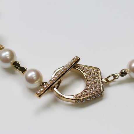 Pearl necklace Ribbon【Fujiko DRESS MANTELL】