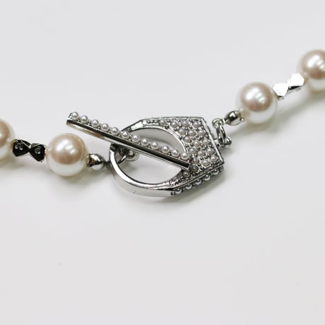 Pearl necklace Ribbon【Fujiko DRESS MANTELL】