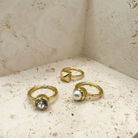 palette  ring 　gold 3set