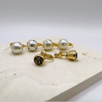 palette earring Pearl SET 【グレージュ】