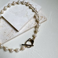 Pearl necklace simple 【Fujiko BASIC MANTELL】