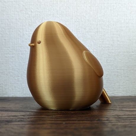 幸運を呼ぶ！金のシマエナガさん
