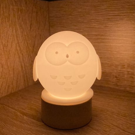 まんまるフクロウさんランプ