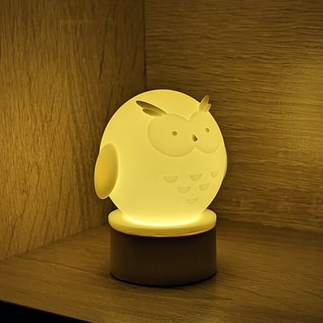 まんまるミミズクさんランプ
