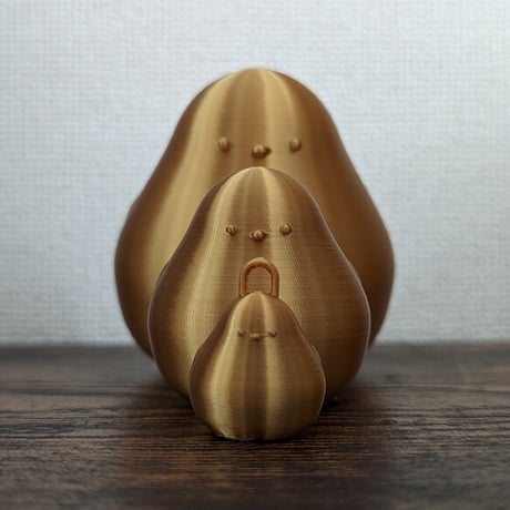 幸運を呼ぶ！金のシマエナガさん