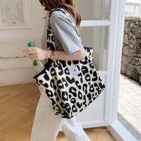 leopard tote bag / 3 types