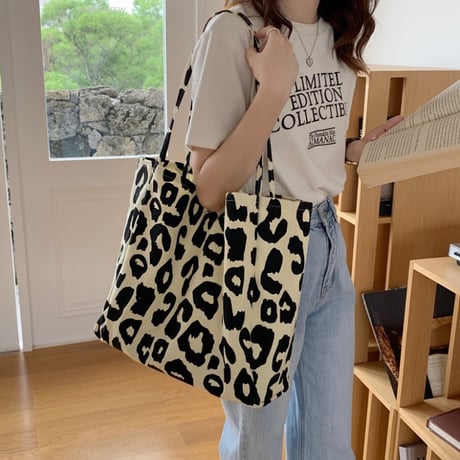leopard tote bag / 3 types